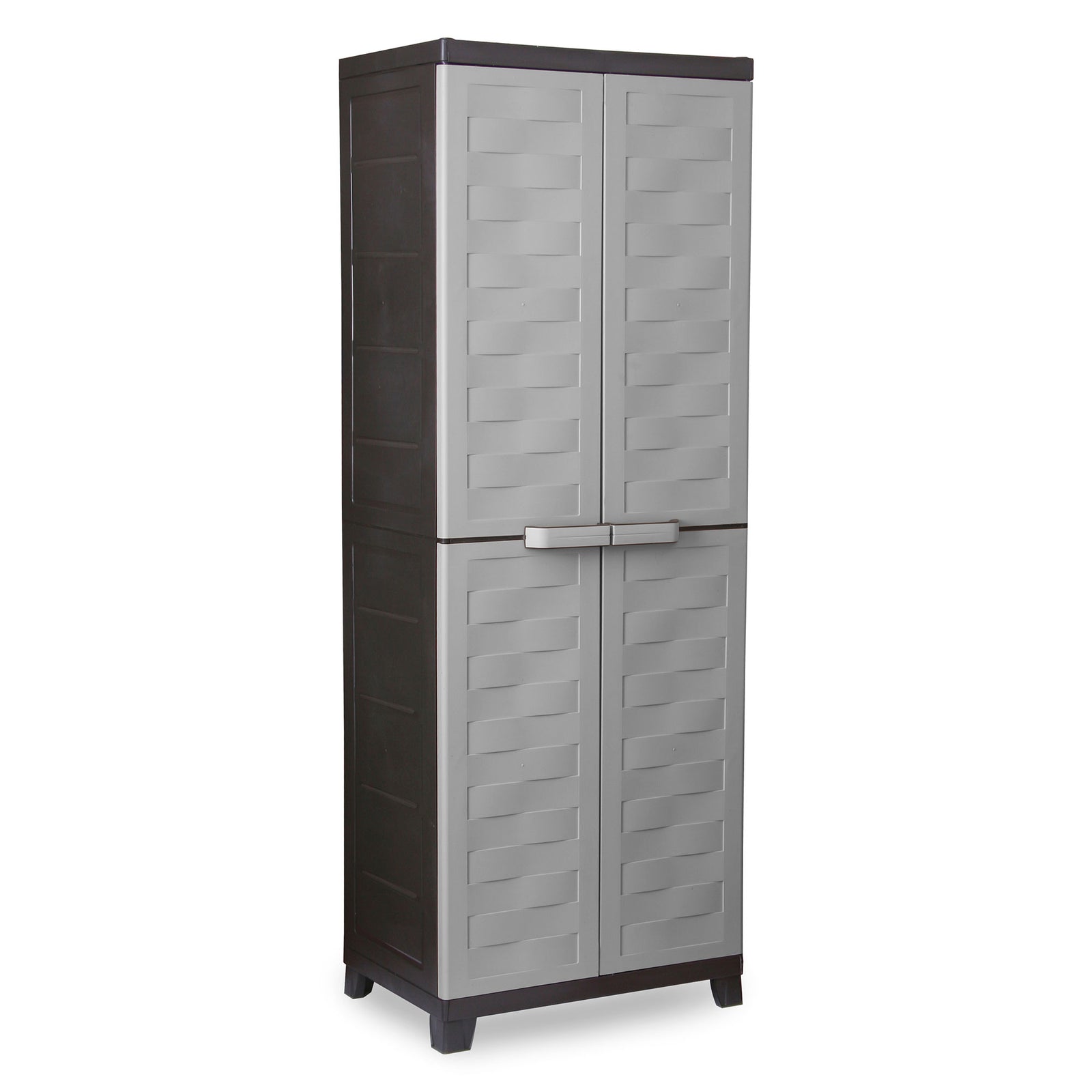 RAM Quality Products PREMIUM 4 Shelf Lockable Storage Utility Cabinet, Gray - VMInnovations