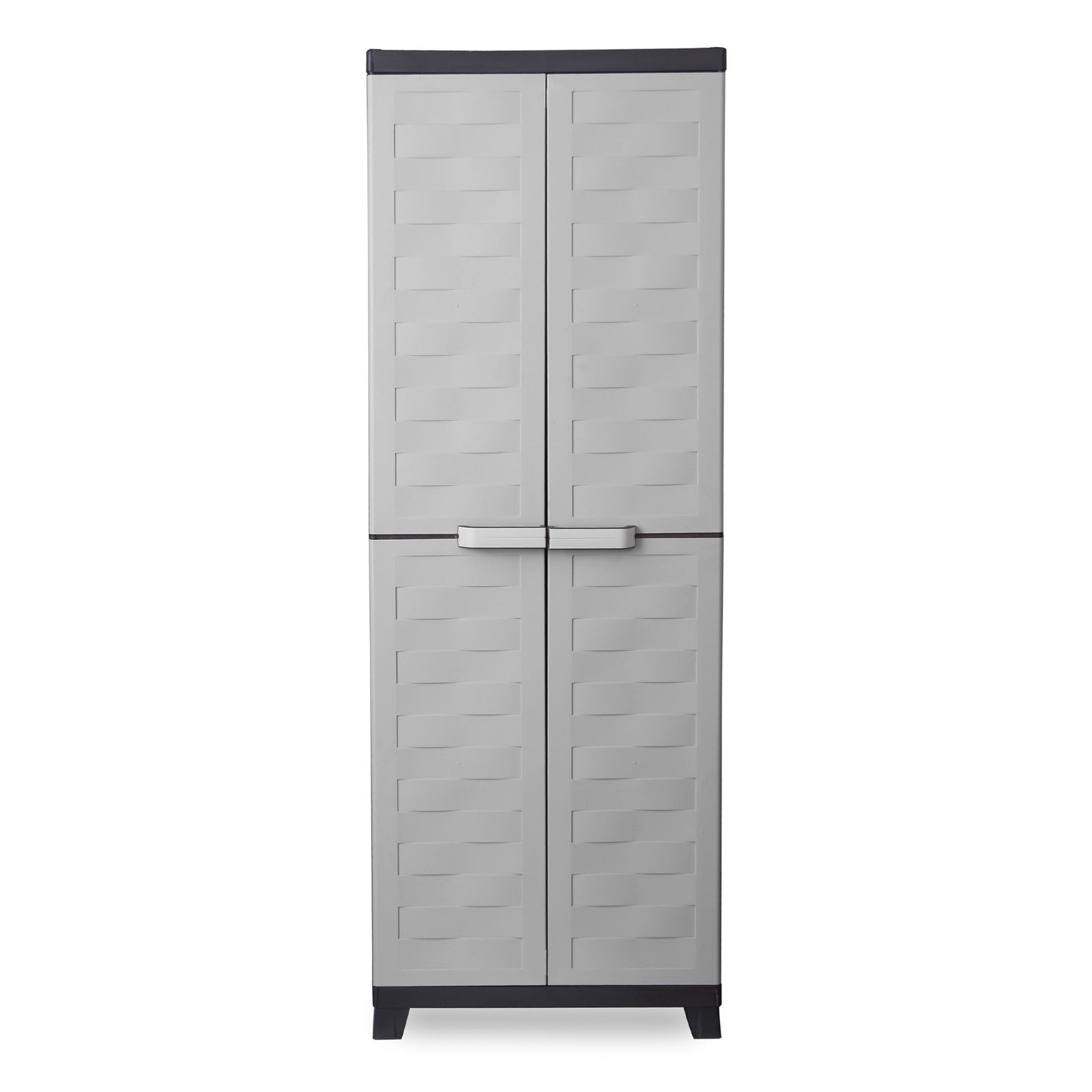 RAM Quality Products PREMIUM 4 Shelf Lockable Storage Utility Cabinet, Gray - VMInnovations