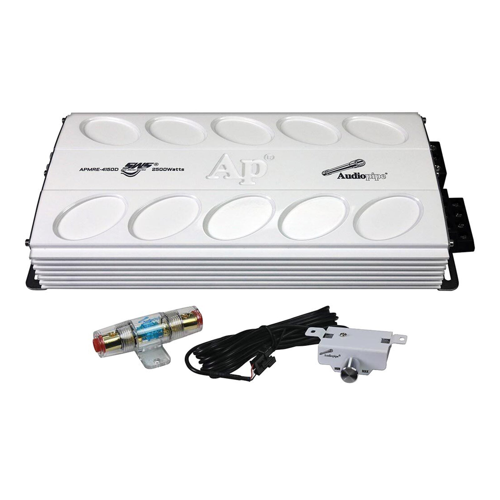 AudioPipe APMRE-4150D Mini Design 4 Channel MOSFET Marine Grade Amplifier, White - VMInnovations