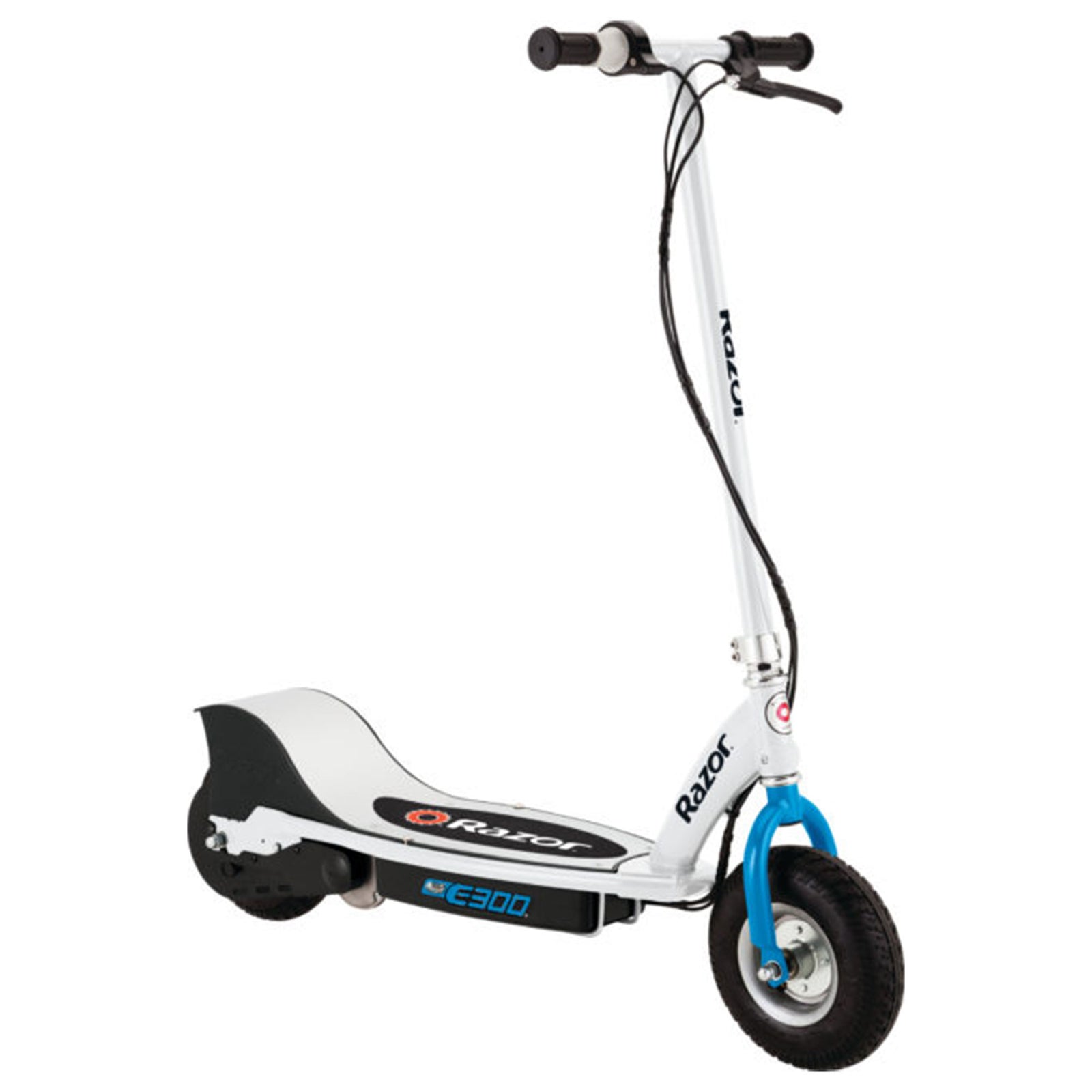 Razor E300 Adult 24V High-Torque Motorized Electric Battery Power Scooter, White - VMInnovations