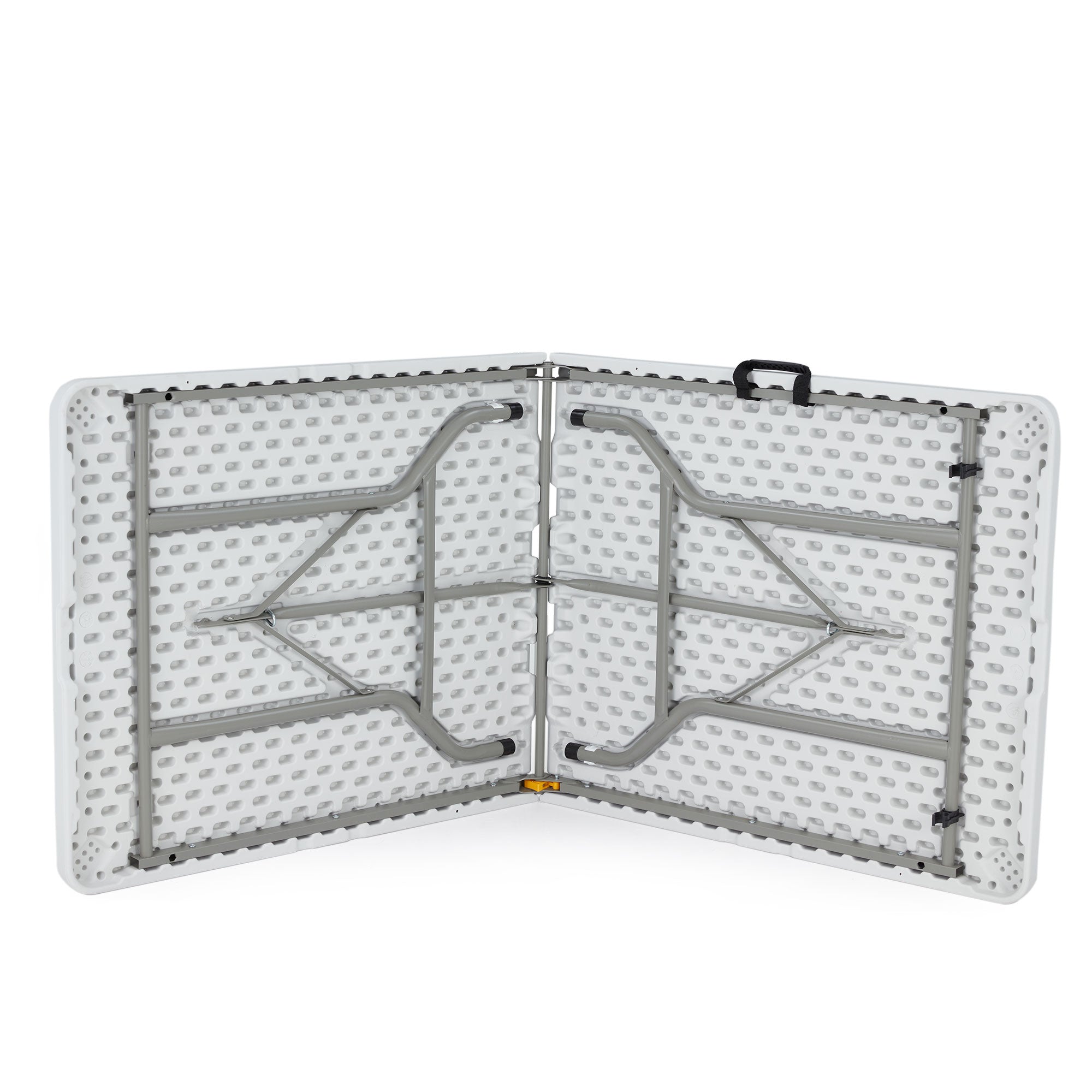 JOMEED 6 Foot Portable Plastic Folding Multipurpose Table, White (Open Box) - VMInnovations