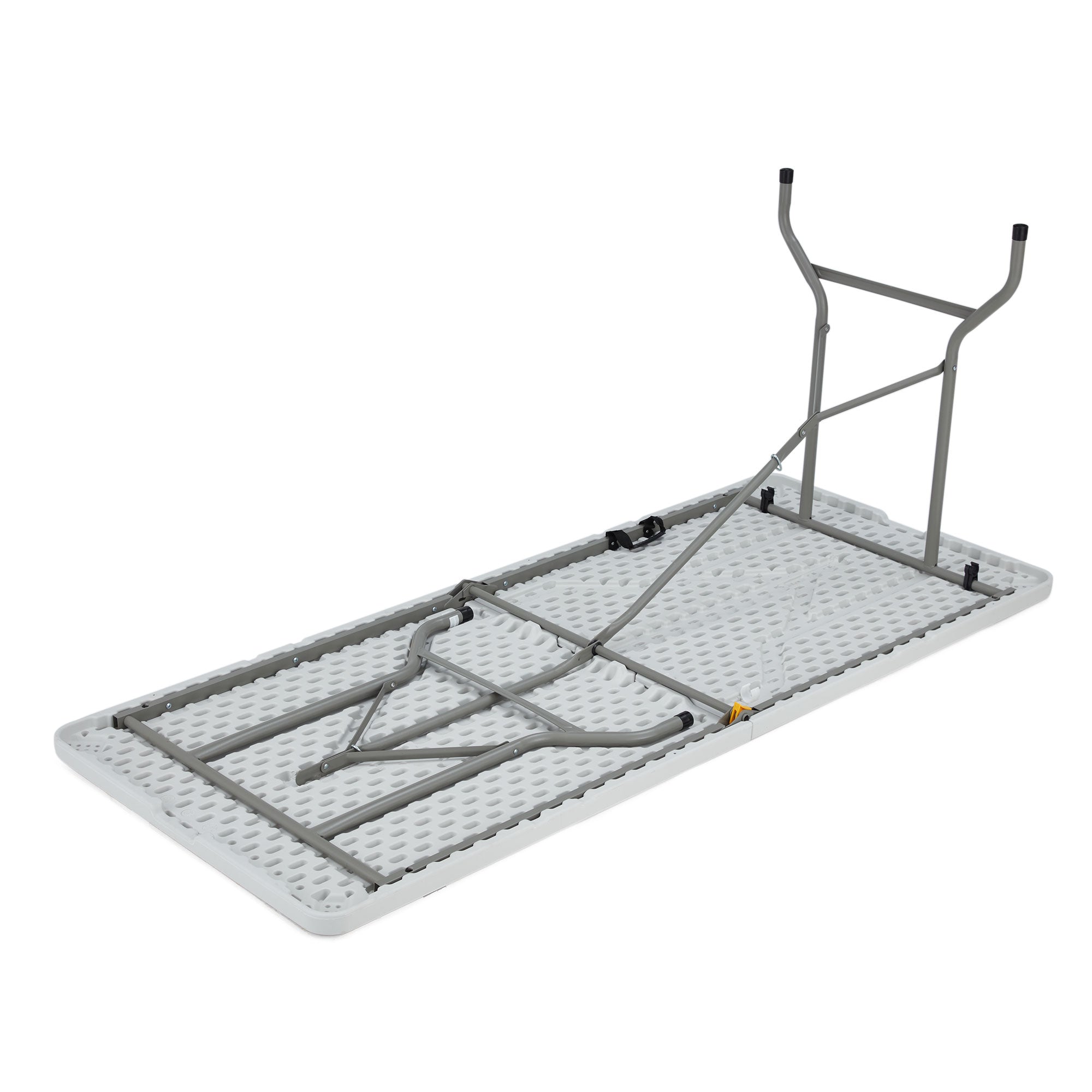JOMEED 6 Foot Portable Plastic Folding Multipurpose Table, White (Open Box) - VMInnovations