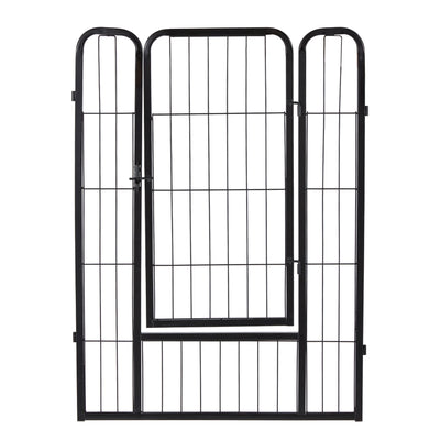 JOMEED Indoor & Outdoor 8-Panel, 32" High Dog Playpen w/Door, Black (For Parts) - VMInnovations