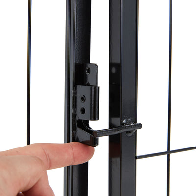 JOMEED Indoor & Outdoor 8-Panel, 32" High Dog Playpen w/Door, Black (For Parts) - VMInnovations