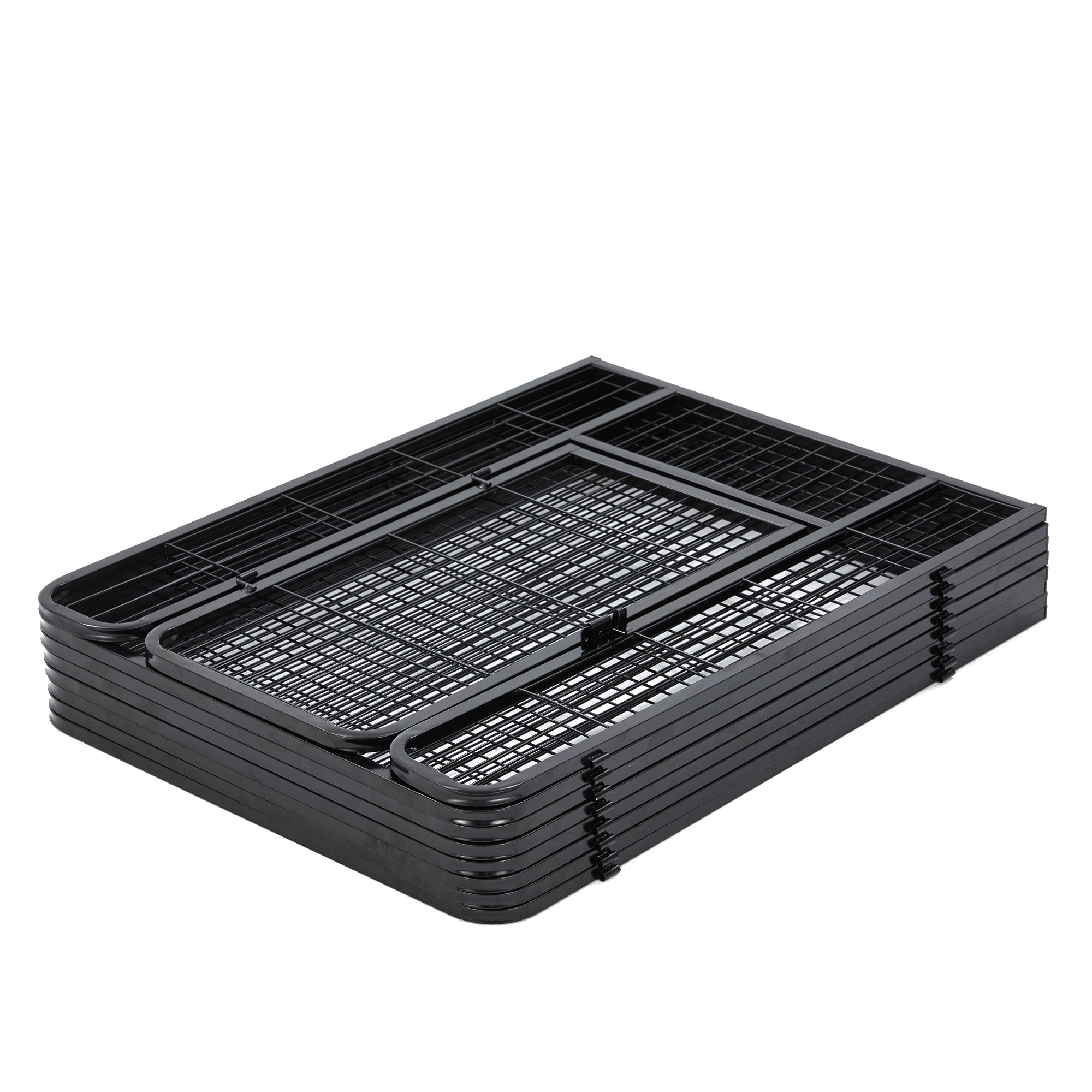 JOMEED Indoor & Outdoor 8-Panel, 32" High Dog Playpen w/Door, Black (For Parts) - VMInnovations