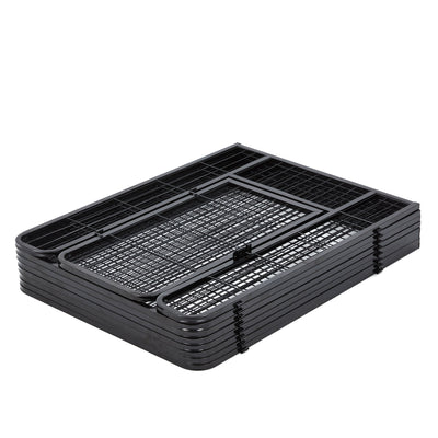 JOMEED Indoor & Outdoor 8-Panel, 32" High Dog Playpen w/Door, Black (For Parts) - VMInnovations