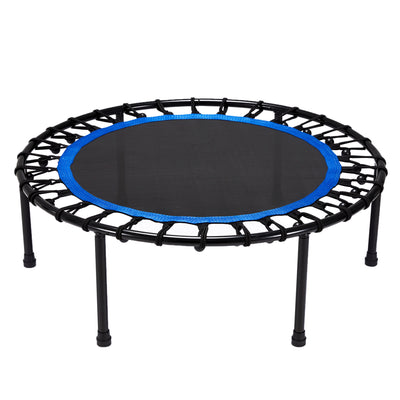 JOMEED 40 Inch Silent Mini Fitness Trampoline Bungee Rebounder Trainer, Blue (Used)