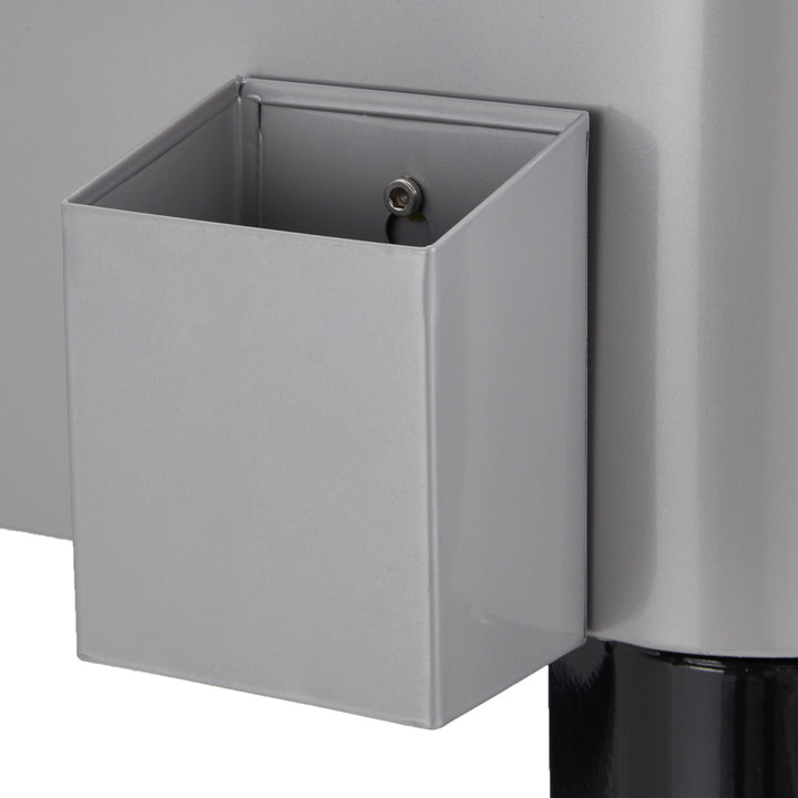 JOMEED 80qt Rolling Cooler Ice Chest w/ Drain & Bottle Opener, Silver (Open Box) - VMInnovations