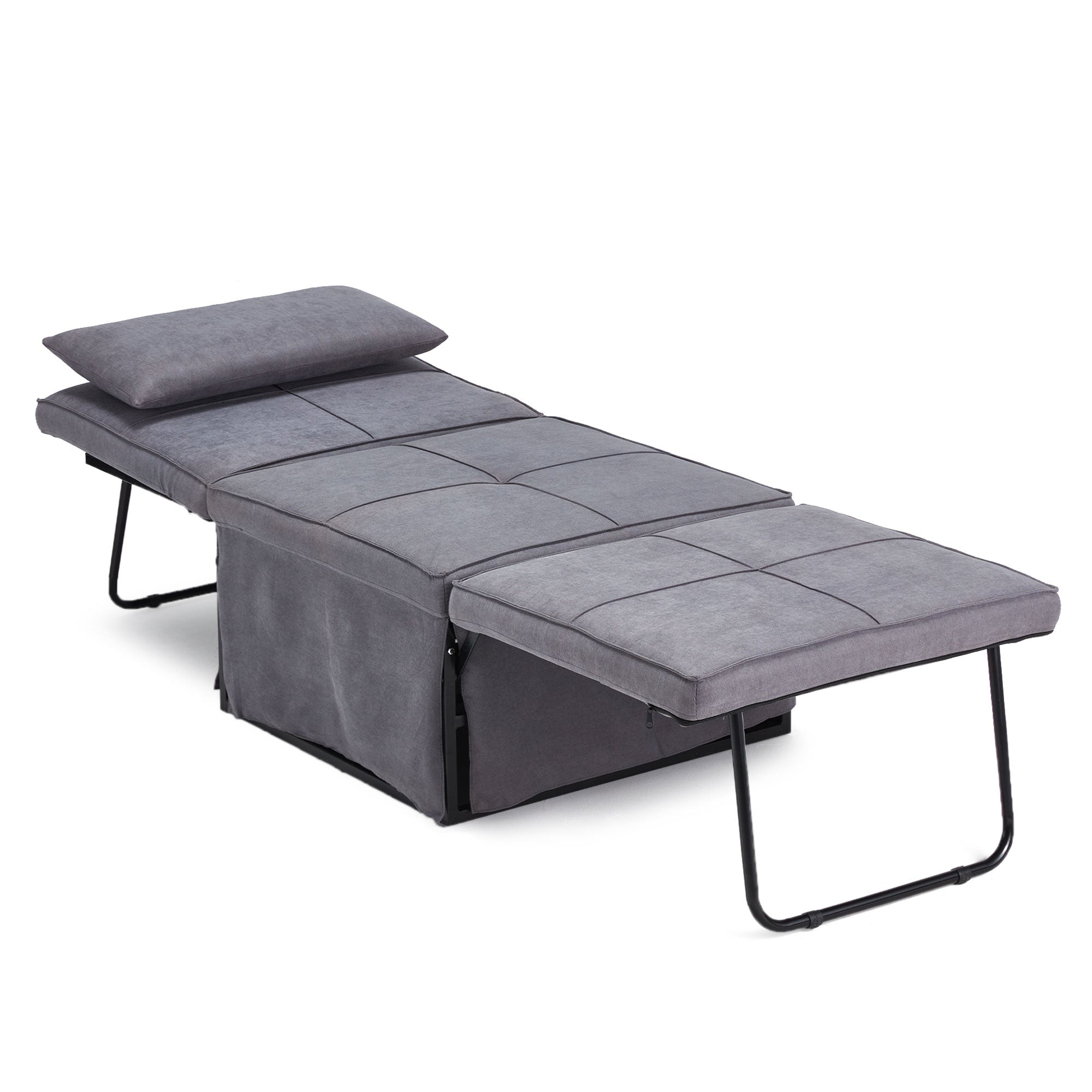 4-in-1 Multi Function Folding Single Sofa Convertible Sleeper Bed, (Open Box) - VMInnovations