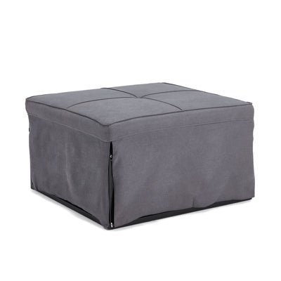 JOMEED 4-in-1 Multi Function Folding Single Sofa Convertible Sleeper Bed, Gray