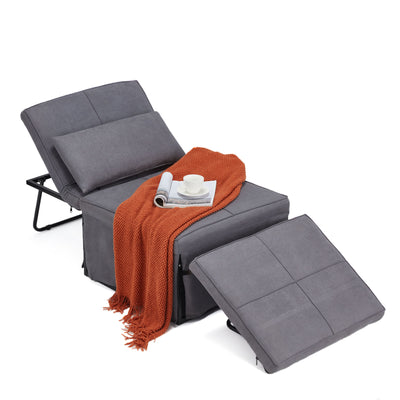4-in-1 Multi Function Folding Single Sofa Convertible Sleeper Bed, (Open Box) - VMInnovations