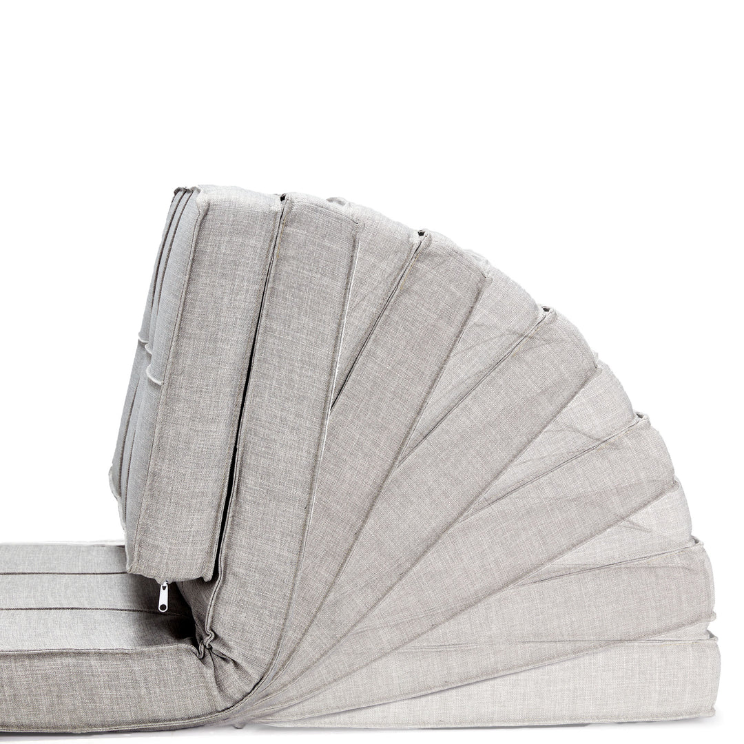 JOMEED 5 Position Adjustable Convertible Flip Sleeper Chair, Gray (Open Box) - VMInnovations