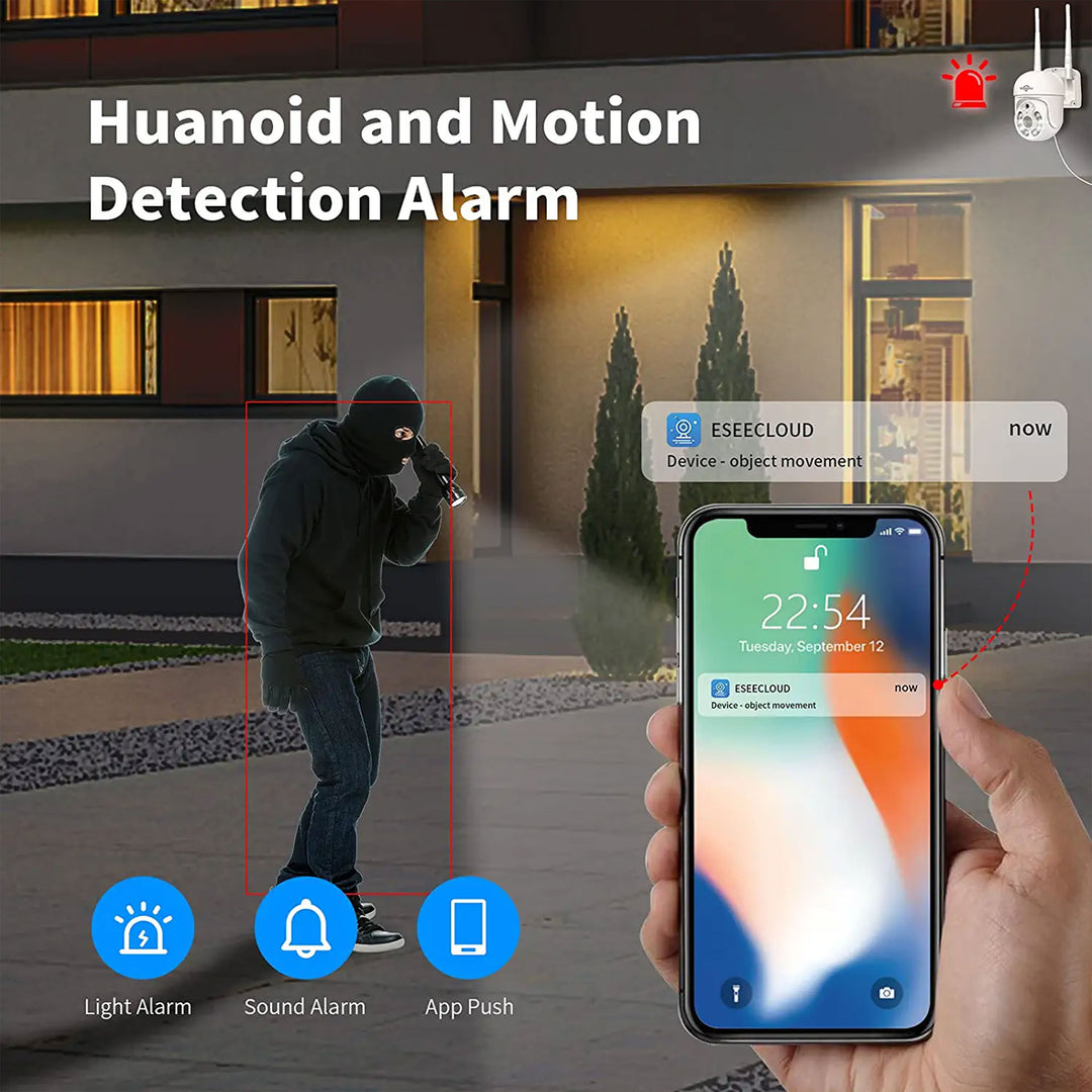 Hiseeu Wireless Security System with 4 Night Vision Cameras and 1 TB Hard Drive