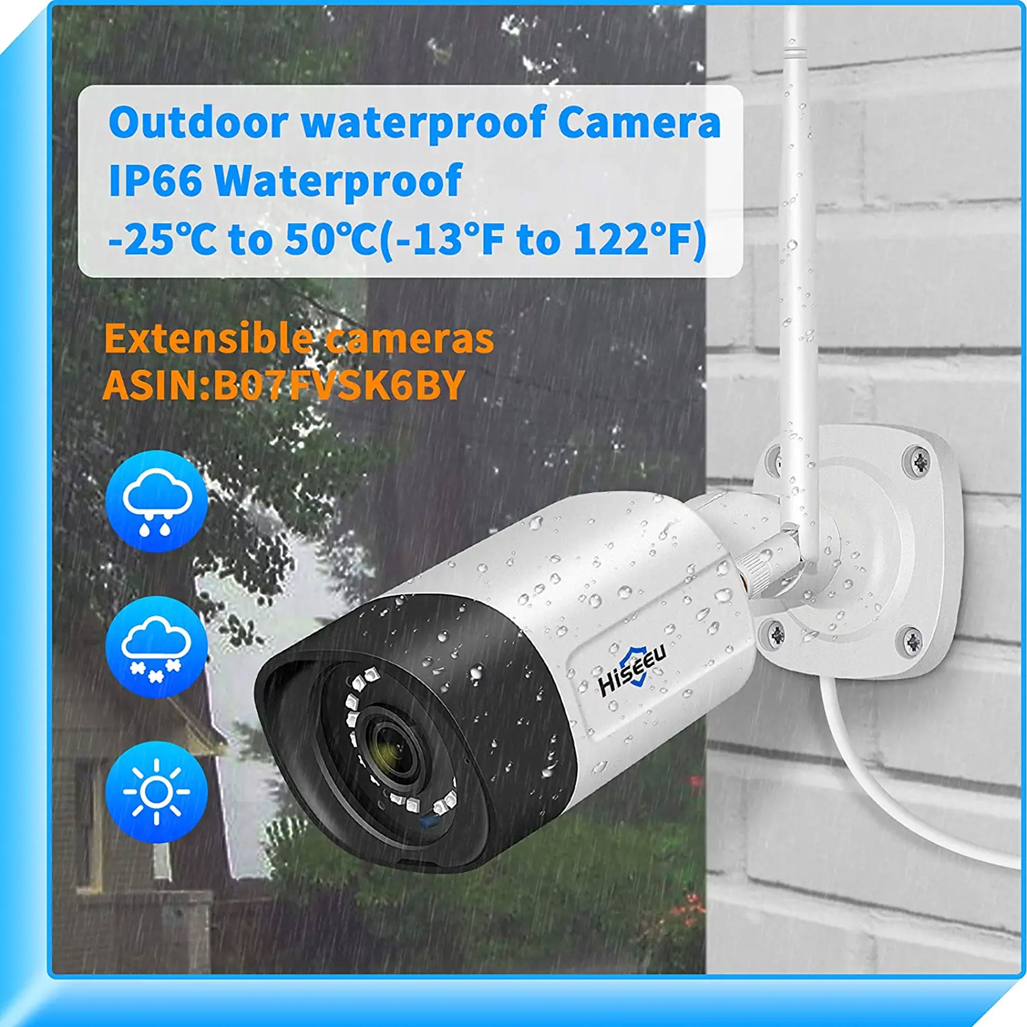 Hiseeu Wireless Security w/4 Cameras, 2 Way Audio, & 1 TB Hard Drive(For Parts) - VMInnovations