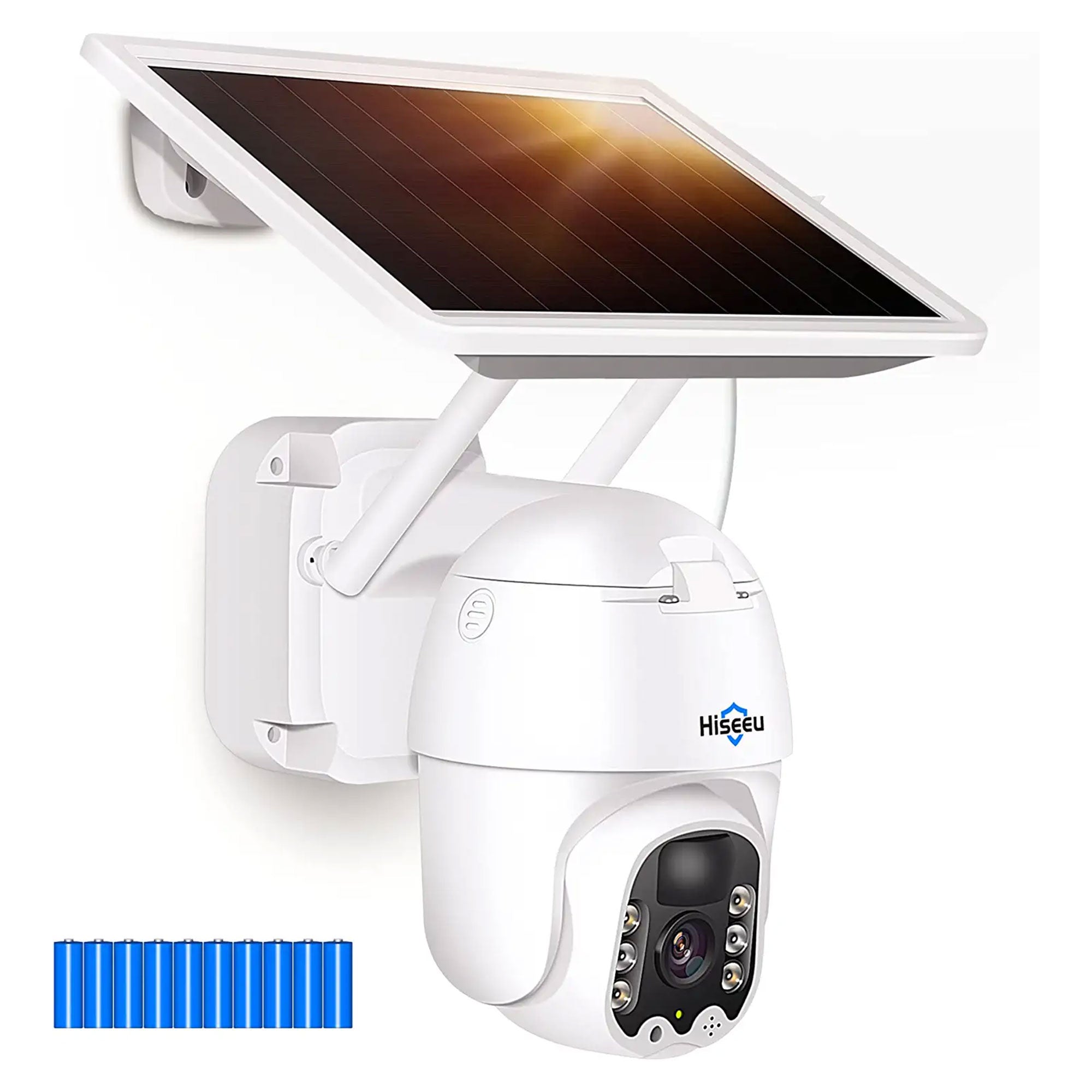 Hiseeu 3MP Outdoor Solar Powered Wireless Security Camera w/ Color Night Vision - VMInnovations