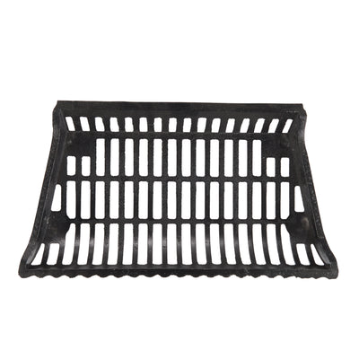 Liberty Foundry 22 In Long Cast Iron Flat Bottom Basket Fire Grate, Black (Used)