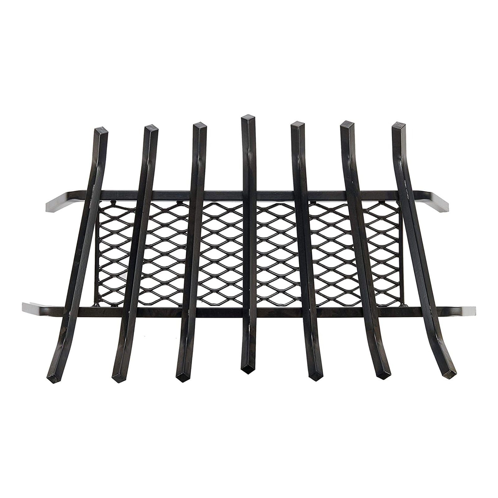 Liberty Foundry Flat Bottom Basket Steel Bar Fireplace Grate, Black (Used) - VMInnovations