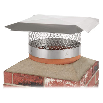 Draft King SS815U Round Slip In Chimney Cover for 13.5"-14.5" Masonry Chimneys - VMInnovations