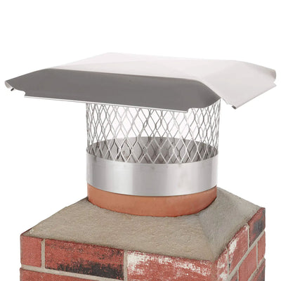 Draft King Round Slip In Chimney Cover for 15.5-16.5 Inch Masonry Chimney (Used) - VMInnovations