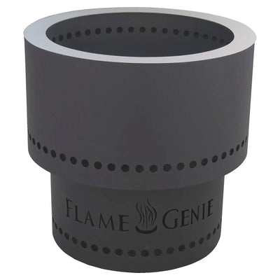 Flame Genie FG-16 13.5 In Diameter Smoke Free Outdoor Fire Pit w/ Ash Pan, Black