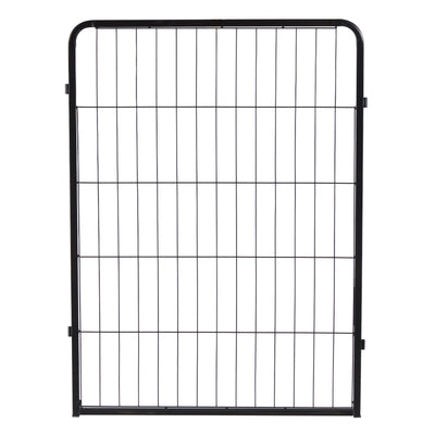 JOMEED Indoor and Outdoor 16-Panel, 31" High Dog Pet Playpen with Doors, Black