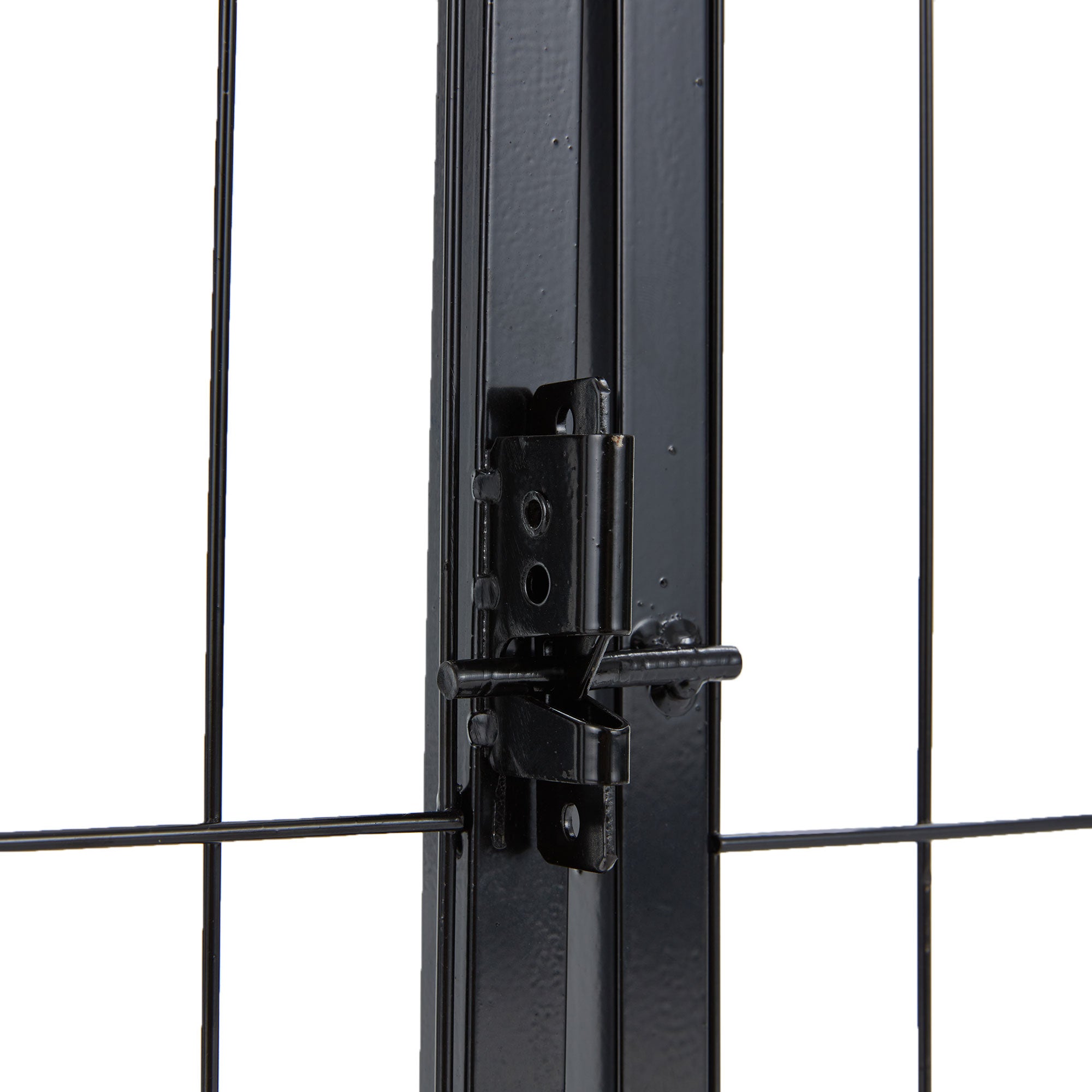 JOMEED Indoor and Outdoor 16-Panel, 31" High Dog Pet Playpen with Doors, Black