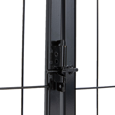 JOMEED Indoor and Outdoor 16-Panel, 31" High Dog Pet Playpen with Doors, Black