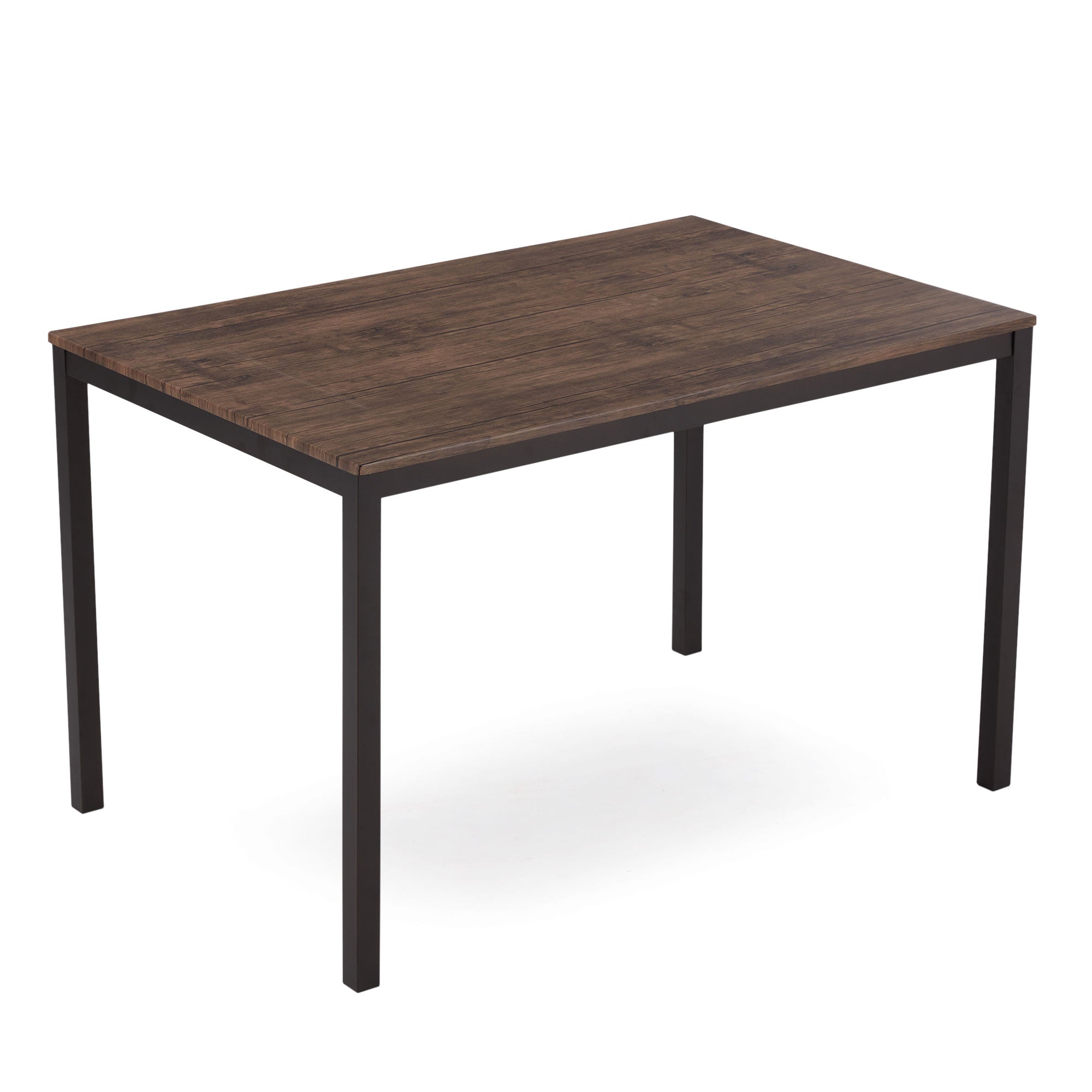 JOMEED 5 Piece Metal Kitchen Dining Table and Chairs Set, Brown/Black (Open Box) - VMInnovations