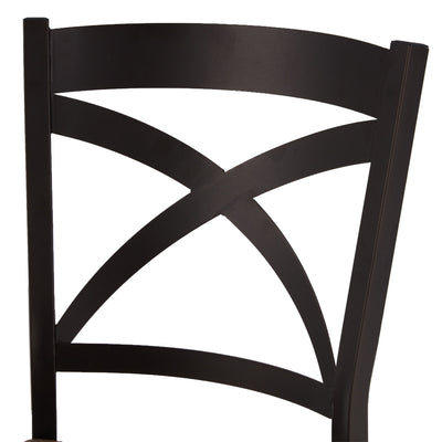 JOMEED 5 Piece Metal Kitchen Dining Table and Chairs Set, Brown/Black (Open Box) - VMInnovations
