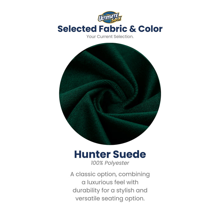 Ultimate Sack 3ft Bean Bag Chair, Oversized Indoor Comfy Lounger, Hunter Suede