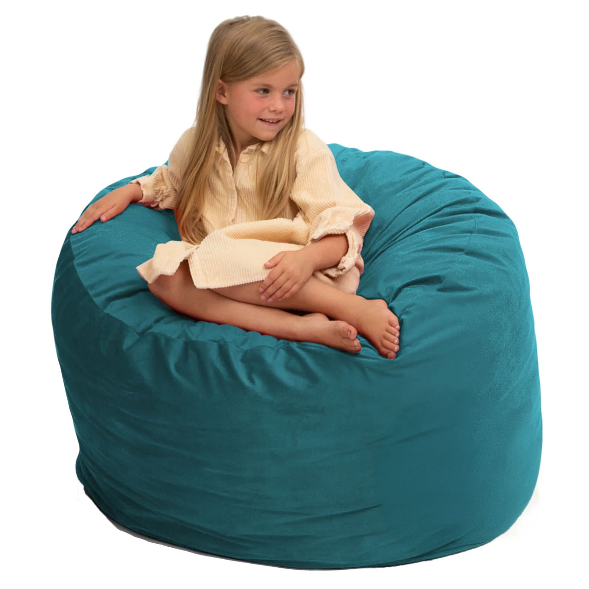 Ultimate Sack 3ft Bean Bag Chair, Oversized Comfy Lounger, Teal (Open Box)