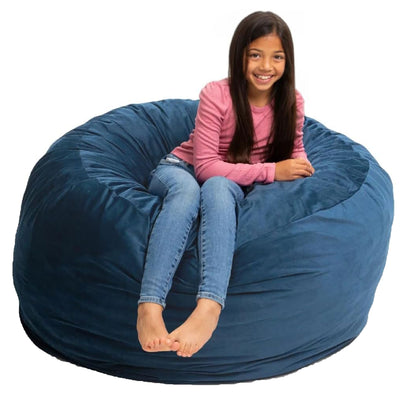Ultimate Sack 4ft Bean Bag Chair, Oversized Indoor Comfy Lounger, Cloud Suede
