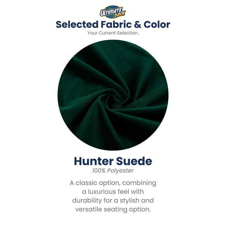 Ultimate Sack 4ft Bean Bag Chair, Oversized Indoor Comfy Lounger, Hunter Suede