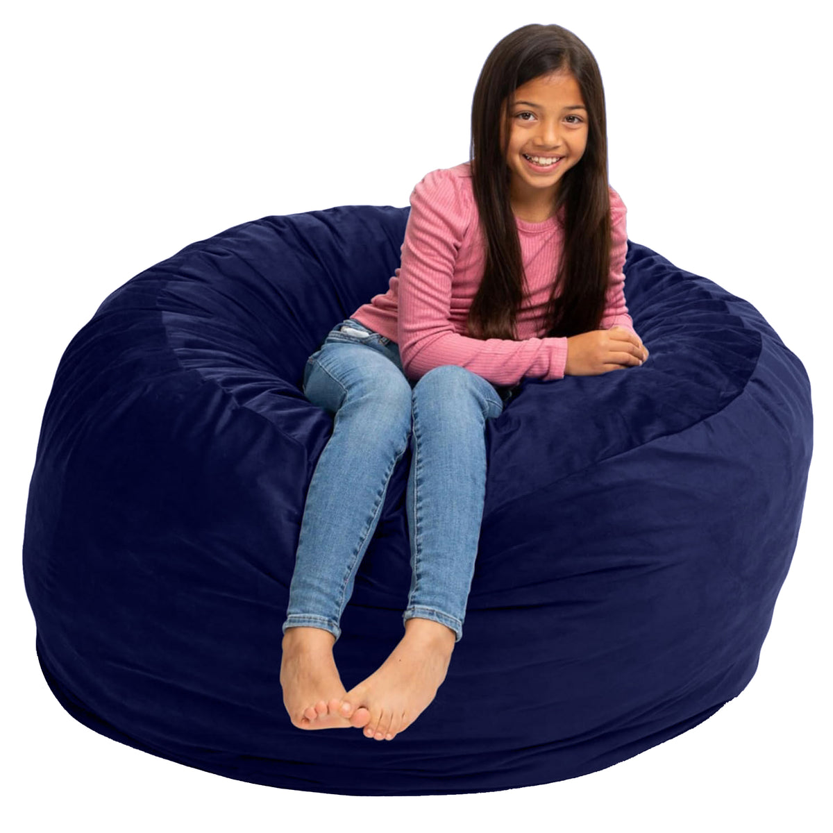 Ultimate Sack 4ft Bean Bag Chair, Oversized Indoor Comfy Lounger (Open Box) - VMInnovations