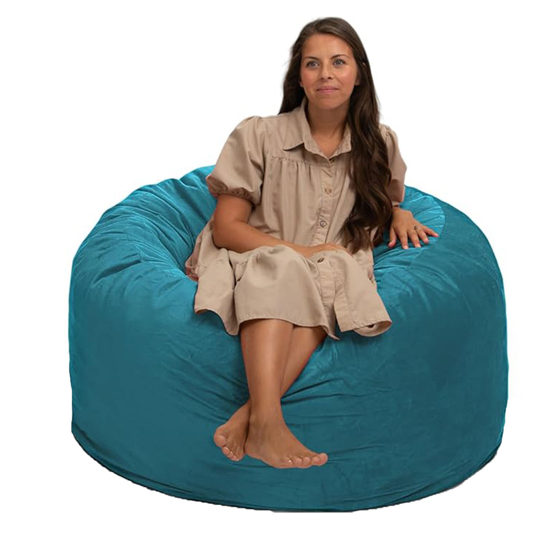 Ultimate Sack 4ft Bean Bag Chair, Oversized Indoor Comfy Lounger, Teal(Open Box)