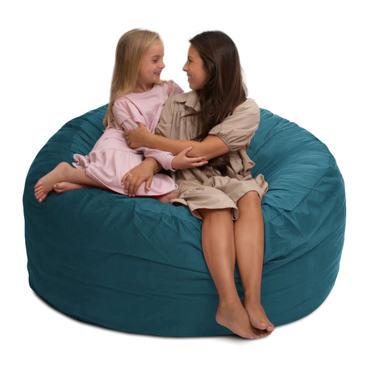 Ultimate Sack 5ft Bean Bag Chair, Oversized Comfy Lounger, Suede (Open Box)
