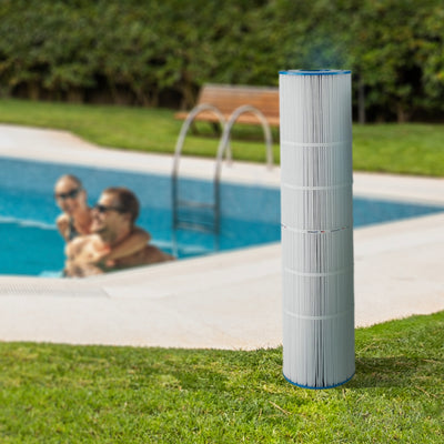 Unicel C-7472 Replacement 125 Sq Ft Pool Filter Cartridge, 163 Pleats (4 Pack)