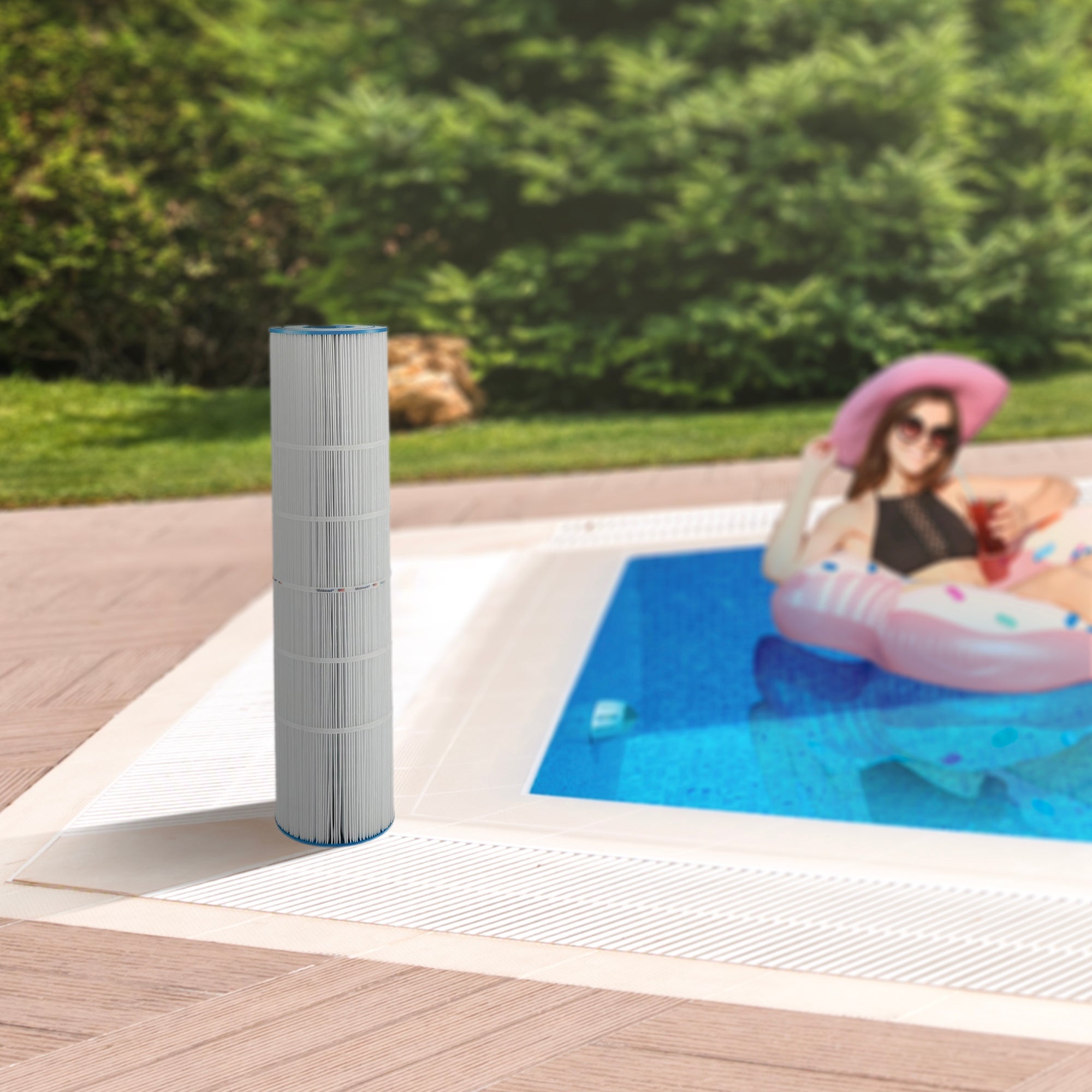 Unicel C-7472 Replacement 125 Sq Ft Pool Filter Cartridge, 163 Pleats (4 Pack)