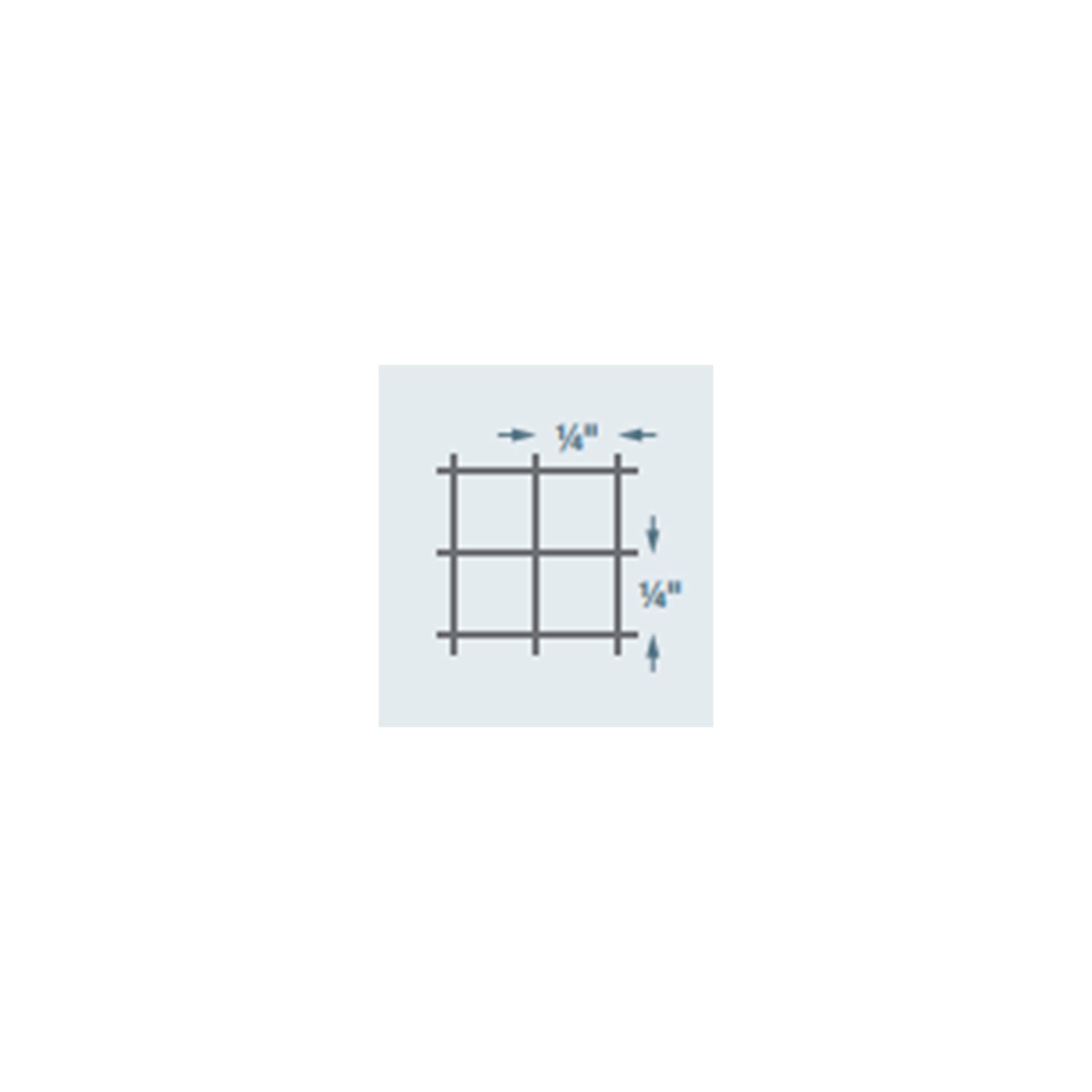 YardGard 4' x 5' 0.25" Square Mesh Wire Hardware Cloth Poultry Fence, Silver - VMInnovations
