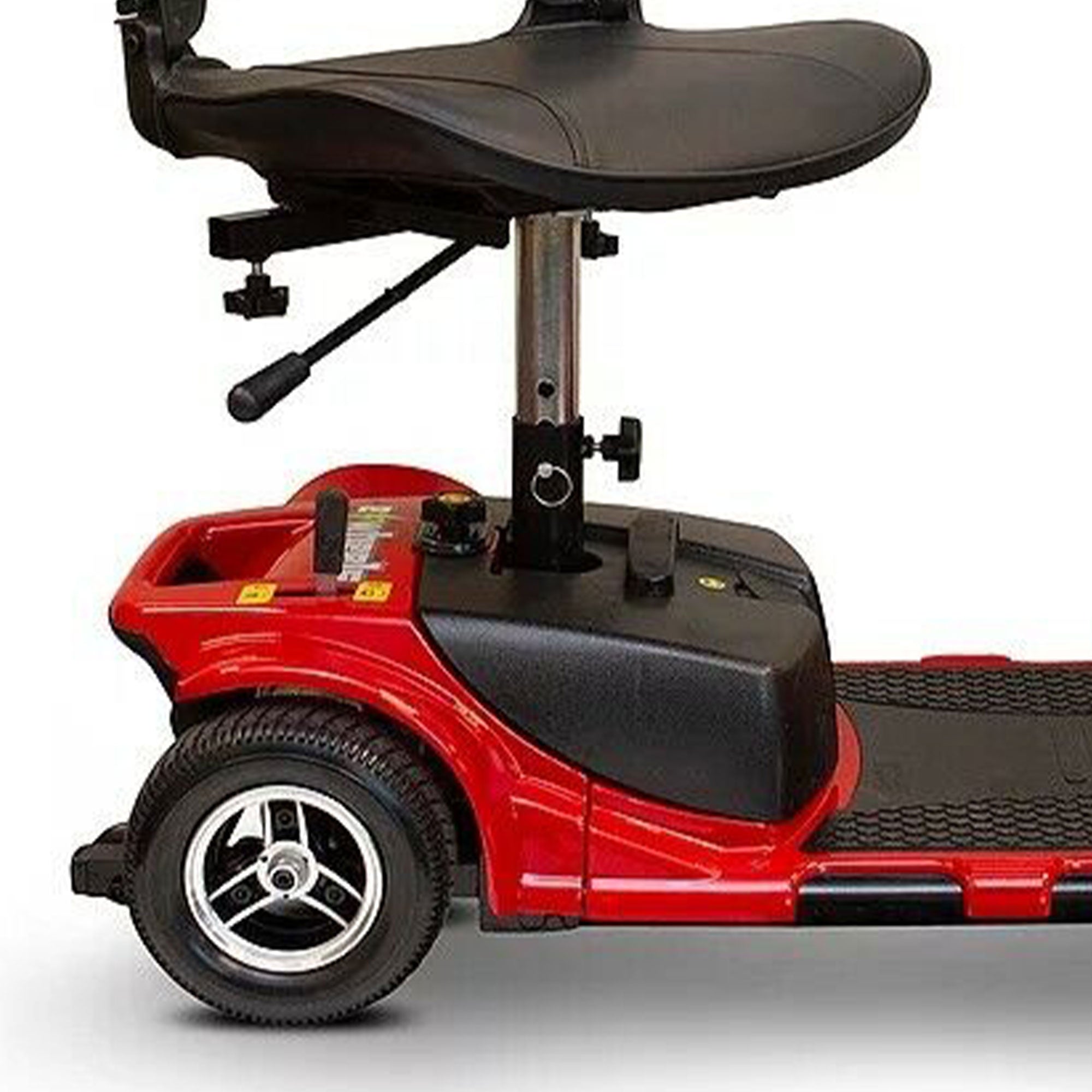 EWheels EW-M34 4 Wheel Travel Electric Battery Medical Mobility Scooter, Red