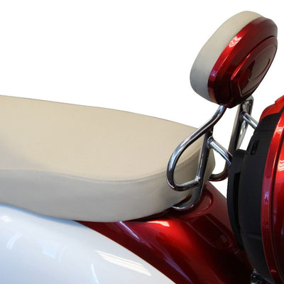 E-Wheels 3-Wheel Scooter with Basket, Red and White