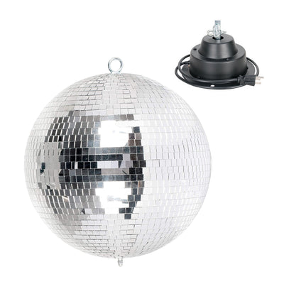 Eliminator Lighting Hanging Disco Mirror Ball w/ Motor and ADJ Disco Ball Motor - VMInnovations