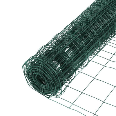 YARDGARD 60in x 50ft Galvanized PVC Welded Wire Rectangular Mesh Fence, Green