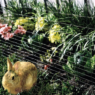 YardGard 28" x 25' Rectangular Mesh Rabbit Netting Garden Wire Fence, Silver