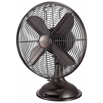 Hunter 12" All Metal Retro Oscillating Table Fan w/ 3 Speeds, Copper (For Parts) - VMInnovations