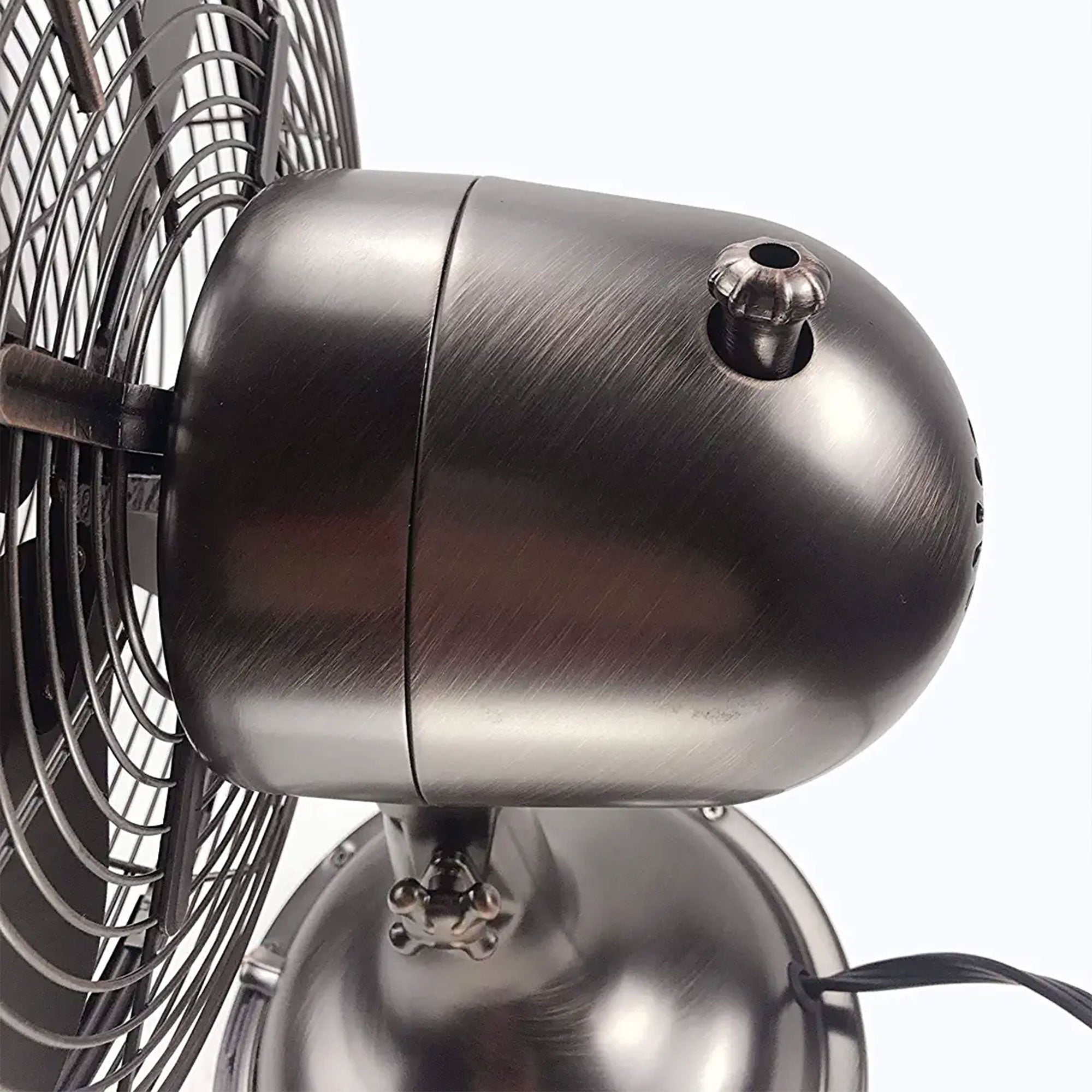 Hunter 12" All Metal Retro Oscillating Table Fan w/ 3 Speeds, Copper (For Parts) - VMInnovations