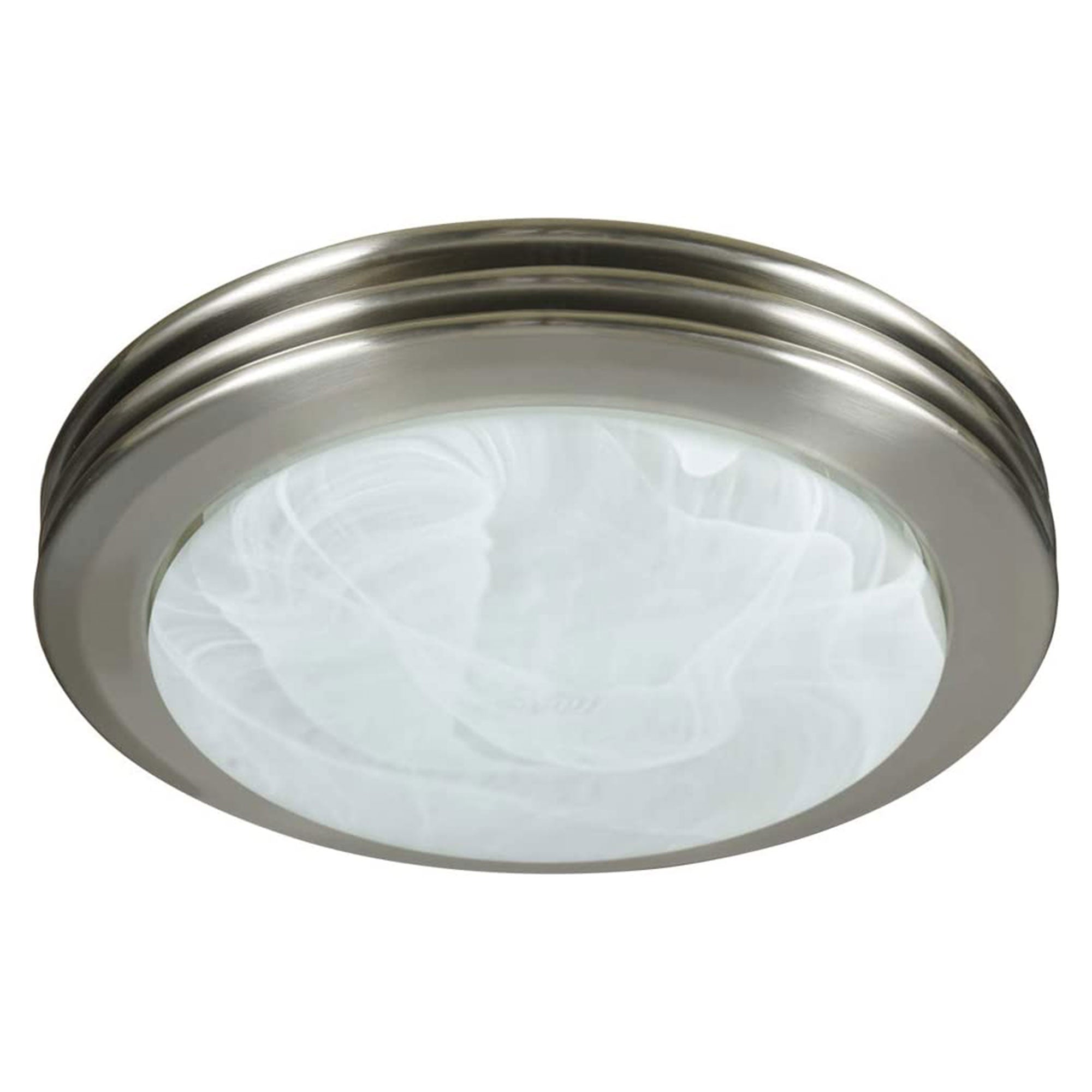 Good Housekeeping Yorkshire Bathroom Ventilation Fan with Light, Brushed Nickel