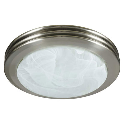 Good Housekeeping Yorkshire Bathroom Ventilation Fan with Light, Brushed Nickel