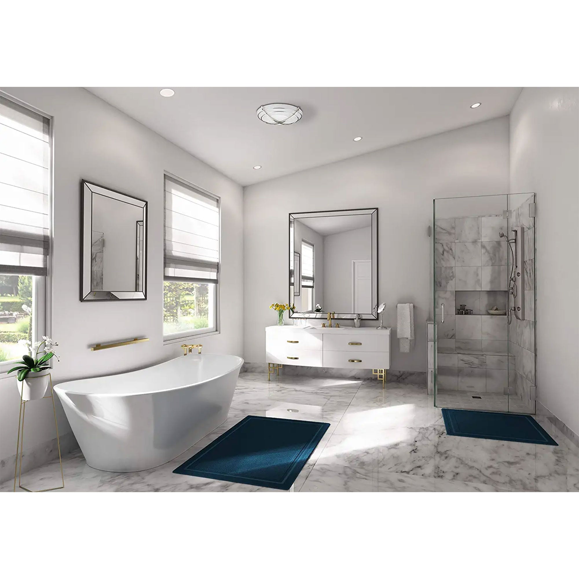 Hunter Home Comfort Halcyon Bathroom Ventilation Exhaust Fan and Light Fixture