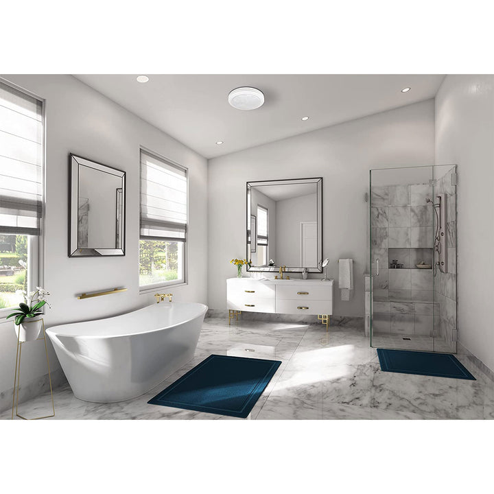 Good Housekeeping Bathroom Ventilation Fan w/Light, Satin White (For Parts) - VMInnovations